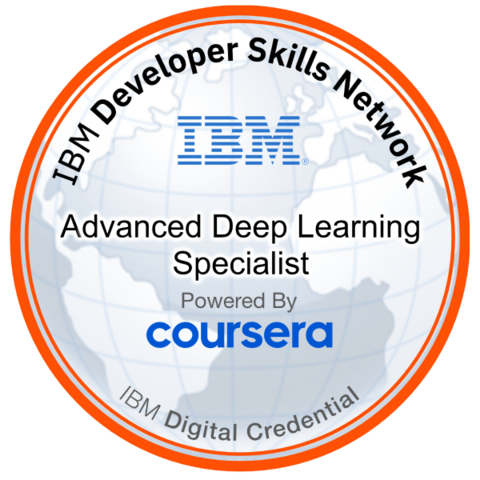 Advanced Deep Learning Specialist — credly badge