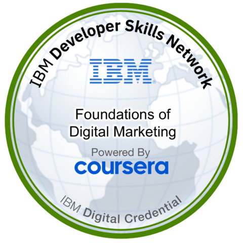 Foundations of Digital Marketing — credly badge