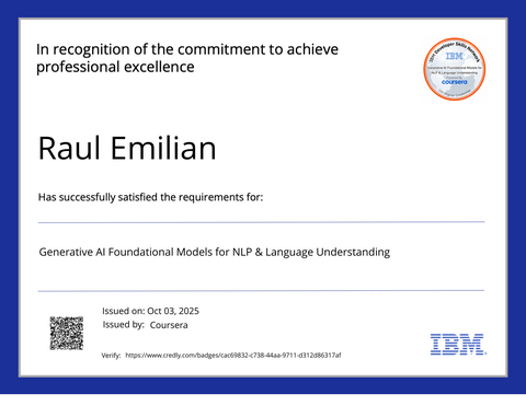 Generative AI Foundational Models for NLP & Language Understanding